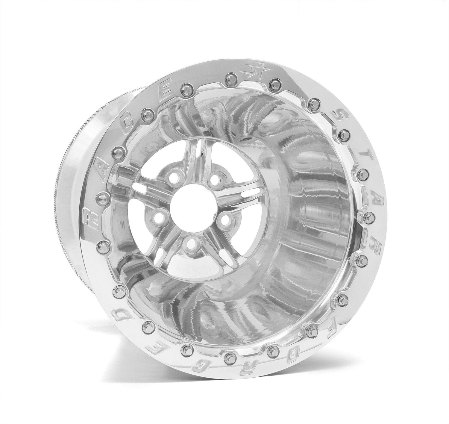 Race Star 63 Pro Forged Aluminum Double Beadlock Wheel - 16 x 16 in - 4 in Backspace - 5 x 4.75 in Bolt Pattern - Polished