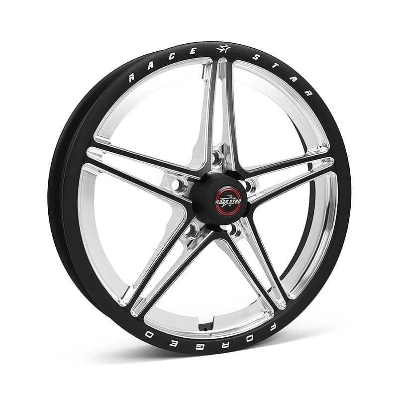 Race Star 63 Pro Forged Aluminum Wheel - 17 x 3.5 in - 2.250 in Backspace - 5 x 4.75 in Bolt Pattern - Black / Machined