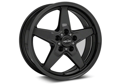 Race Star 92 Drag Star Bracket Racer Ford Aluminum Wheel - 15 x 8 in - 5.25 in Backspace - 5 x 4.5 in Bolt Pattern - Black
