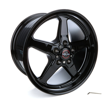 Race Star 92 Drag Star Bracket Racer Ford Aluminum Wheel - 17 x 10.5 in - 7.625 in Backspace - 5 x 4.5 in Bolt Pattern - Black