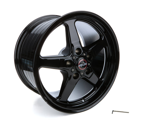Race Star 92 Drag Star Bracket Racer GM Aluminum Wheel - 17 x 10.5 in - 7 in Backspace - 5 x 120 mm Bolt Pattern - Black