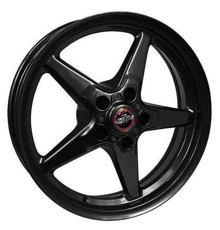 Race Star 92 Drag Star Bracket Racer Dodge Aluminum Wheel - 17 x 11 in - 6 in Backspace - 5 x 115 mm Bolt Pattern - Black