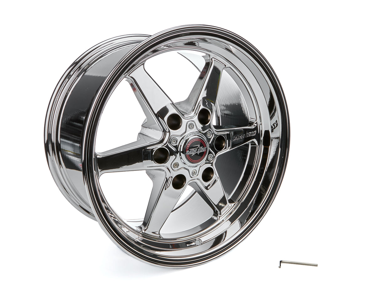 Race Star 93 Truck Star Aluminum Wheel - 17 x 9.5 in - 6.125 in Backspace - 6 x 5.5 in Bolt Pattern - Chrome