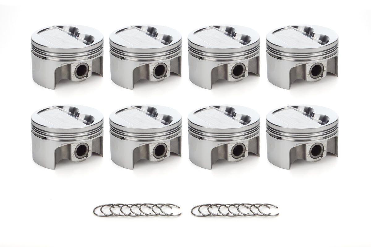 RaceTec AutoTec Forged Dished Piston - 4.030 in Bore - Coated Skirt - Small Block Chevy - (Set of 8) 1000129