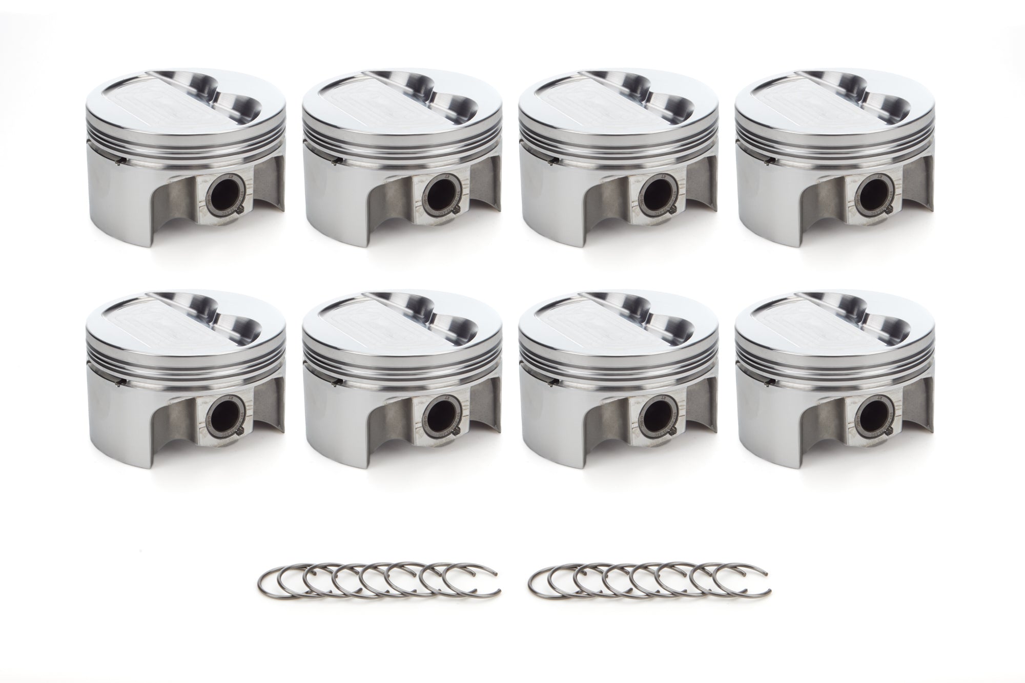 RaceTec AutoTec Forged Dished Piston - 4.030 in Bore - Coated Skirt - Small Block Chevy - (Set of 8) 1000129