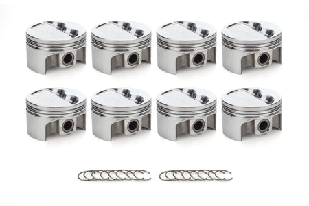 RaceTec AutoTec Forged Dished Piston - 4.030 in Bore - Coated Skirt - Small Block Chevy - (Set of 8) 1000129