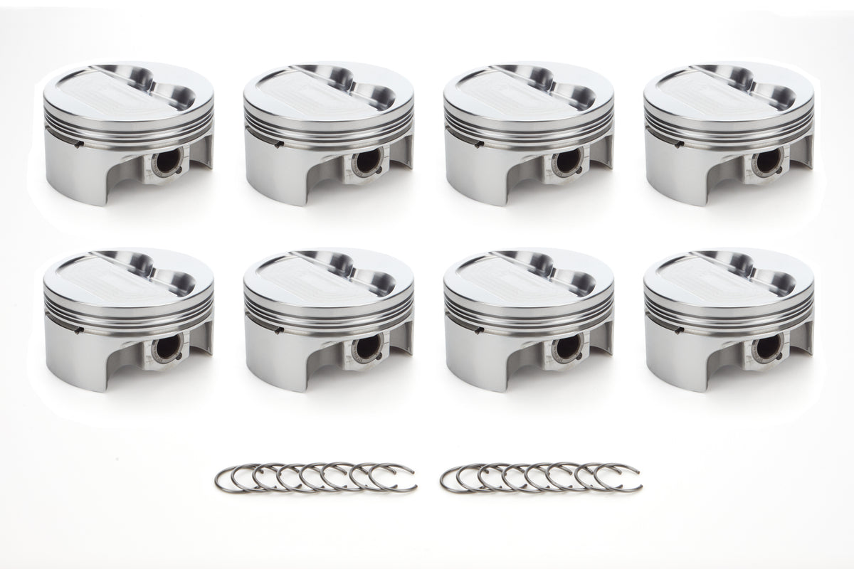RaceTec AutoTec Forged Dished Piston - 4.030 in Bore - Coated Skirt - Small Block Chevy - (Set of 8) 1000133