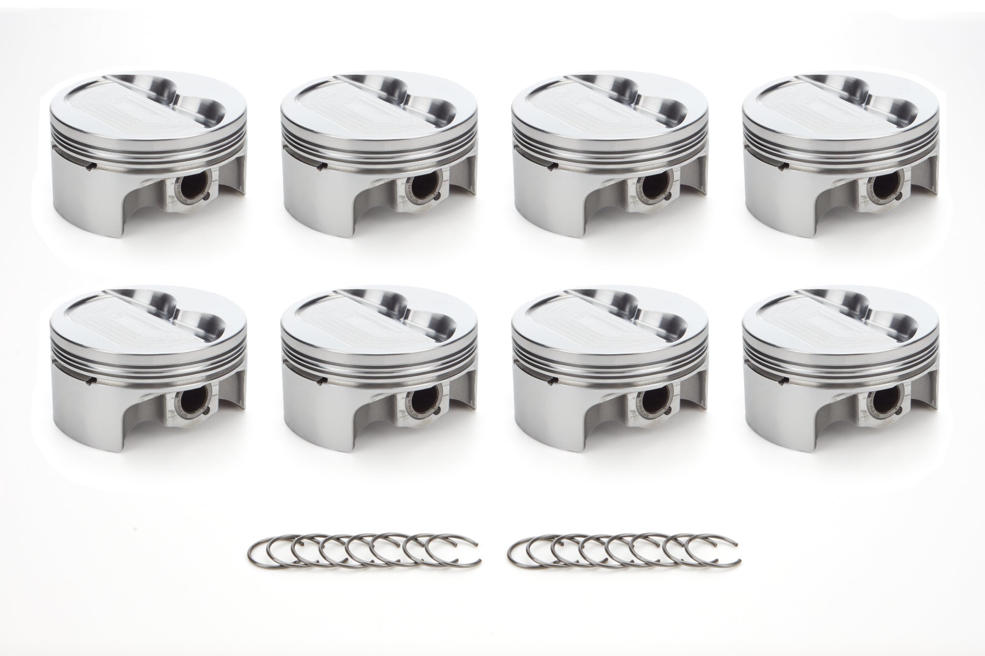 RaceTec AutoTec Forged Dished Piston - 4.030 in Bore - Coated Skirt - Small Block Chevy - (Set of 8) 1000133