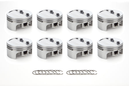 RaceTec AutoTec Forged Dished Piston - 4.030 in Bore - Coated Skirt - Small Block Chevy - (Set of 8) 1000133