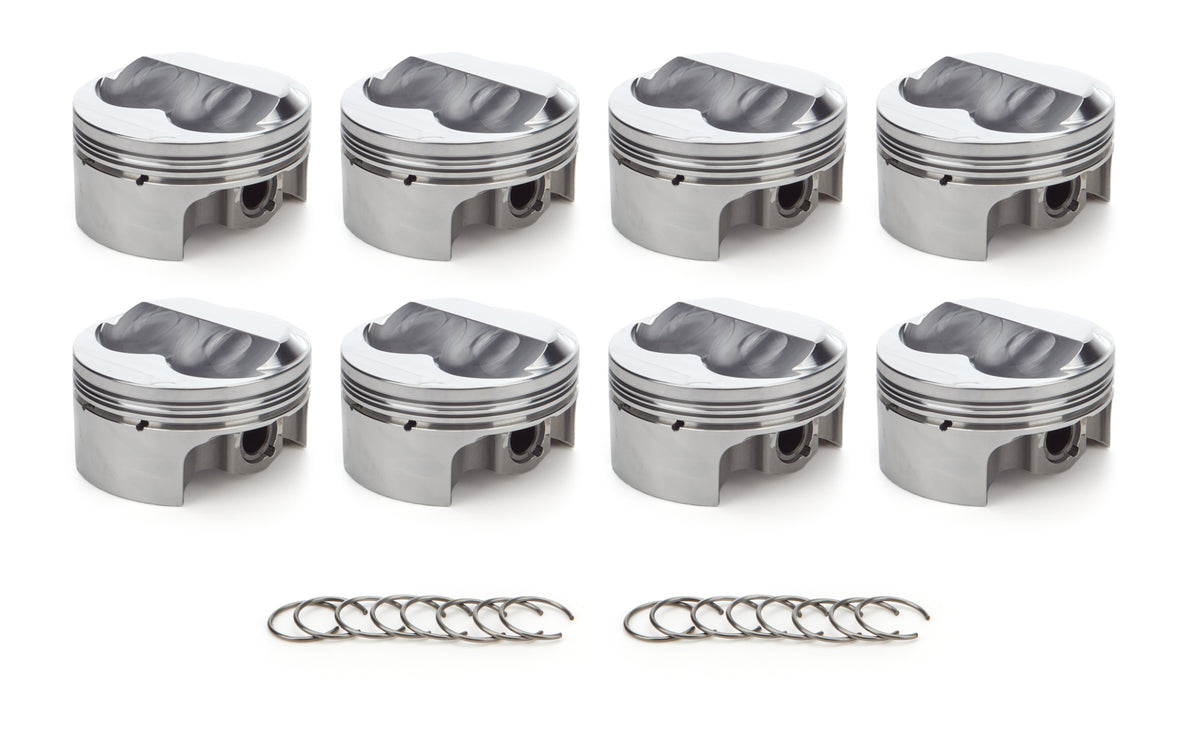 RaceTec AutoTec Forged Dome Piston - 4.030 in Bore - Coated Skirt - Small Block Chevy - (Set of 8) 1000162
