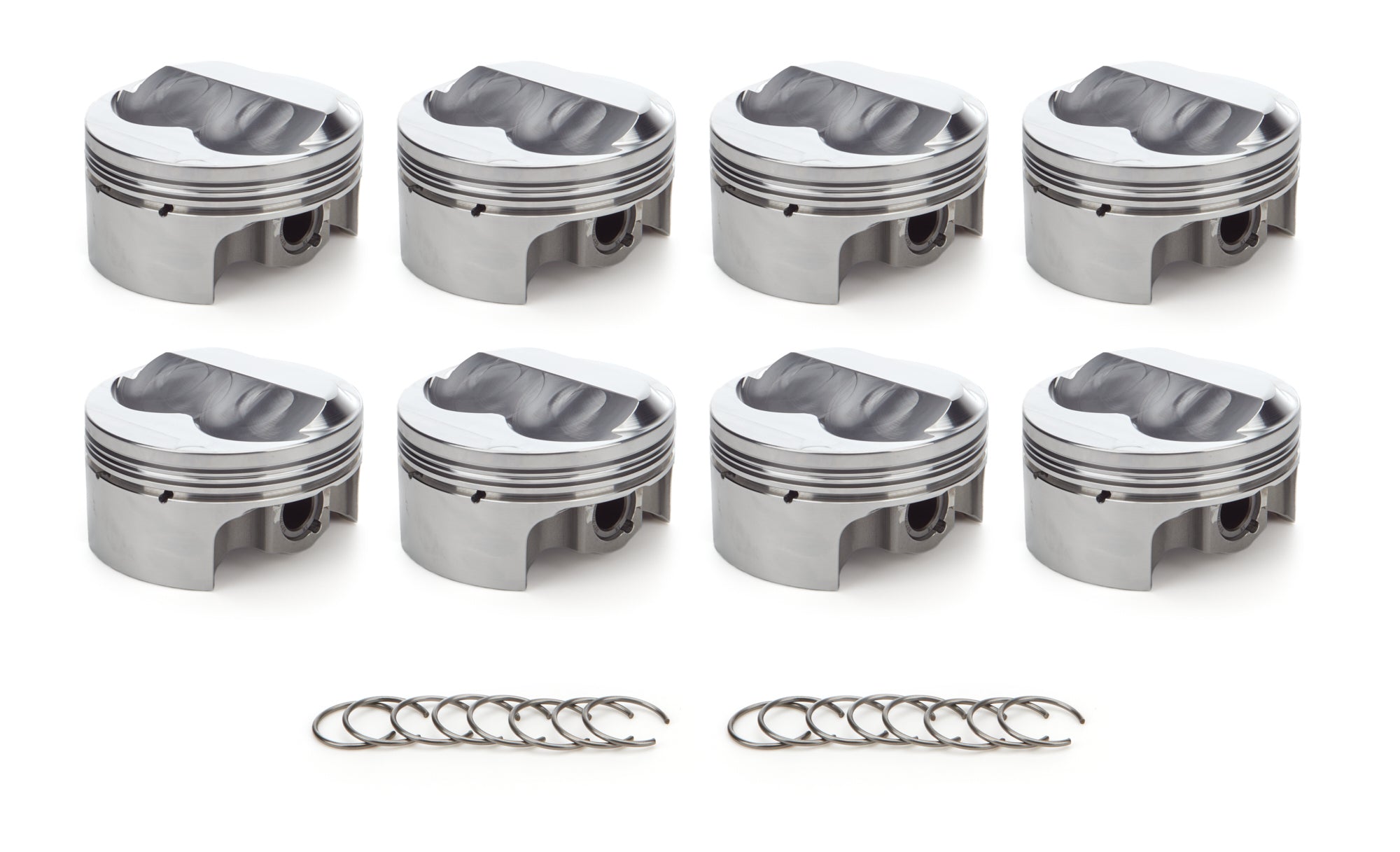 RaceTec AutoTec Forged Dome Piston - 4.030 in Bore - Coated Skirt - Small Block Chevy - (Set of 8) 1000162