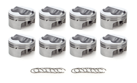 RaceTec AutoTec Forged Dome Piston - 4.030 in Bore - Coated Skirt - Small Block Chevy - (Set of 8) 1000162