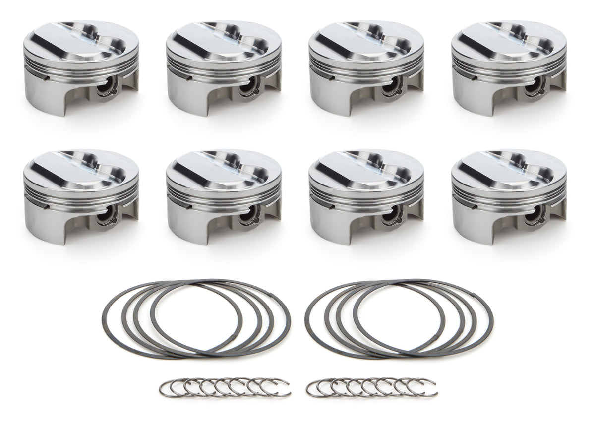 RaceTec AutoTec Forged Dome Piston - 4.030 in Bore - Coated Skirt - Small Block Chevy - (Set of 8) 1000174