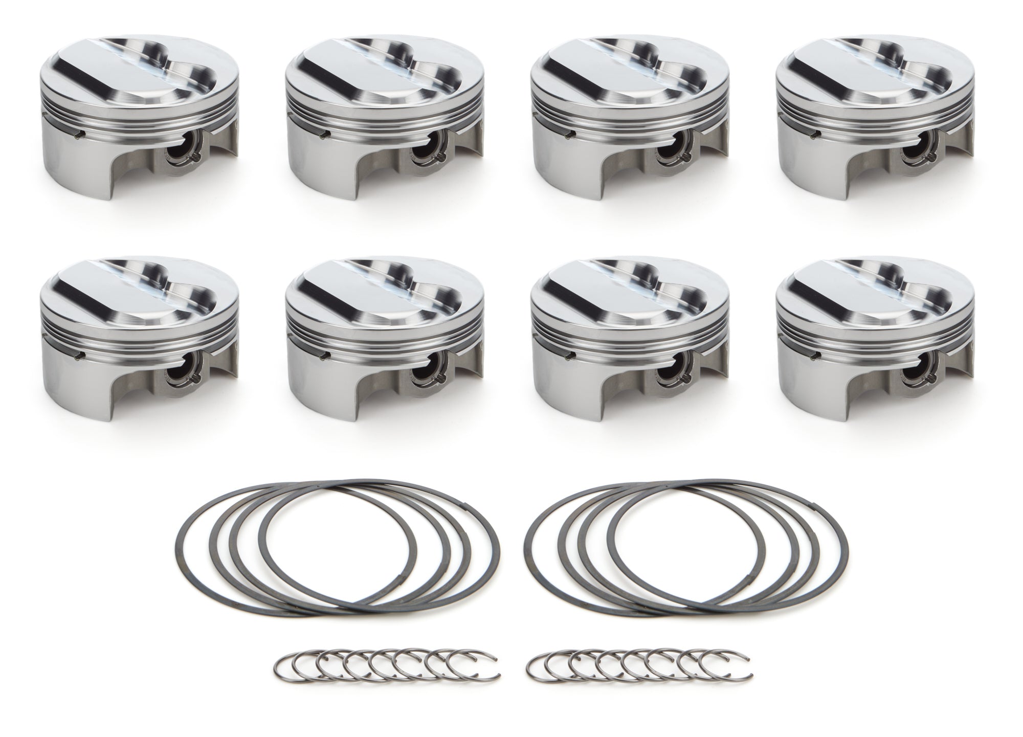 RaceTec AutoTec Forged Dome Piston - 4.030 in Bore - Coated Skirt - Small Block Chevy - (Set of 8) 1000174