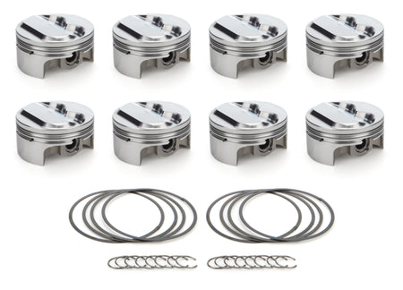 RaceTec AutoTec Forged Dome Piston - 4.030 in Bore - Coated Skirt - Small Block Chevy - (Set of 8) 1000174