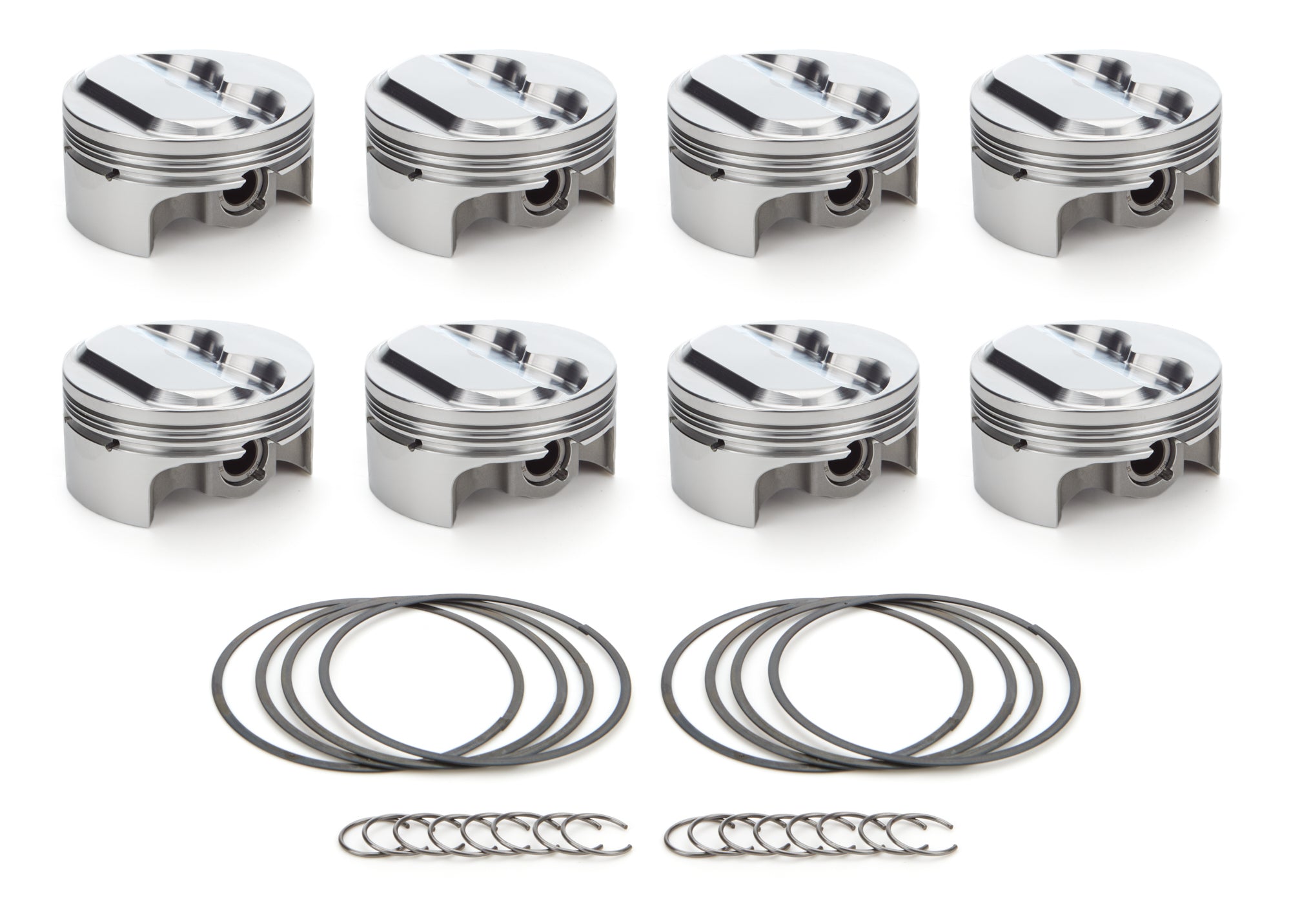 RaceTec AutoTec Forged Dome Piston - 4.040 in Bore - Coated Skirt - Small Block Chevy - (Set of 8)