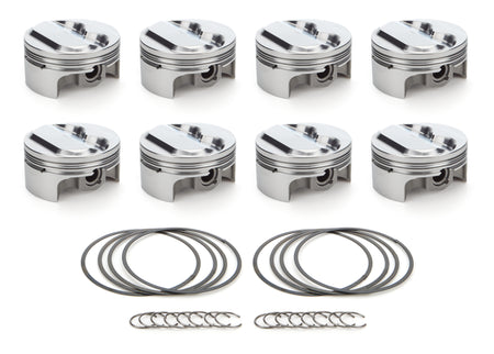 RaceTec AutoTec Forged Dome Piston - 4.040 in Bore - Coated Skirt - Small Block Chevy - (Set of 8)