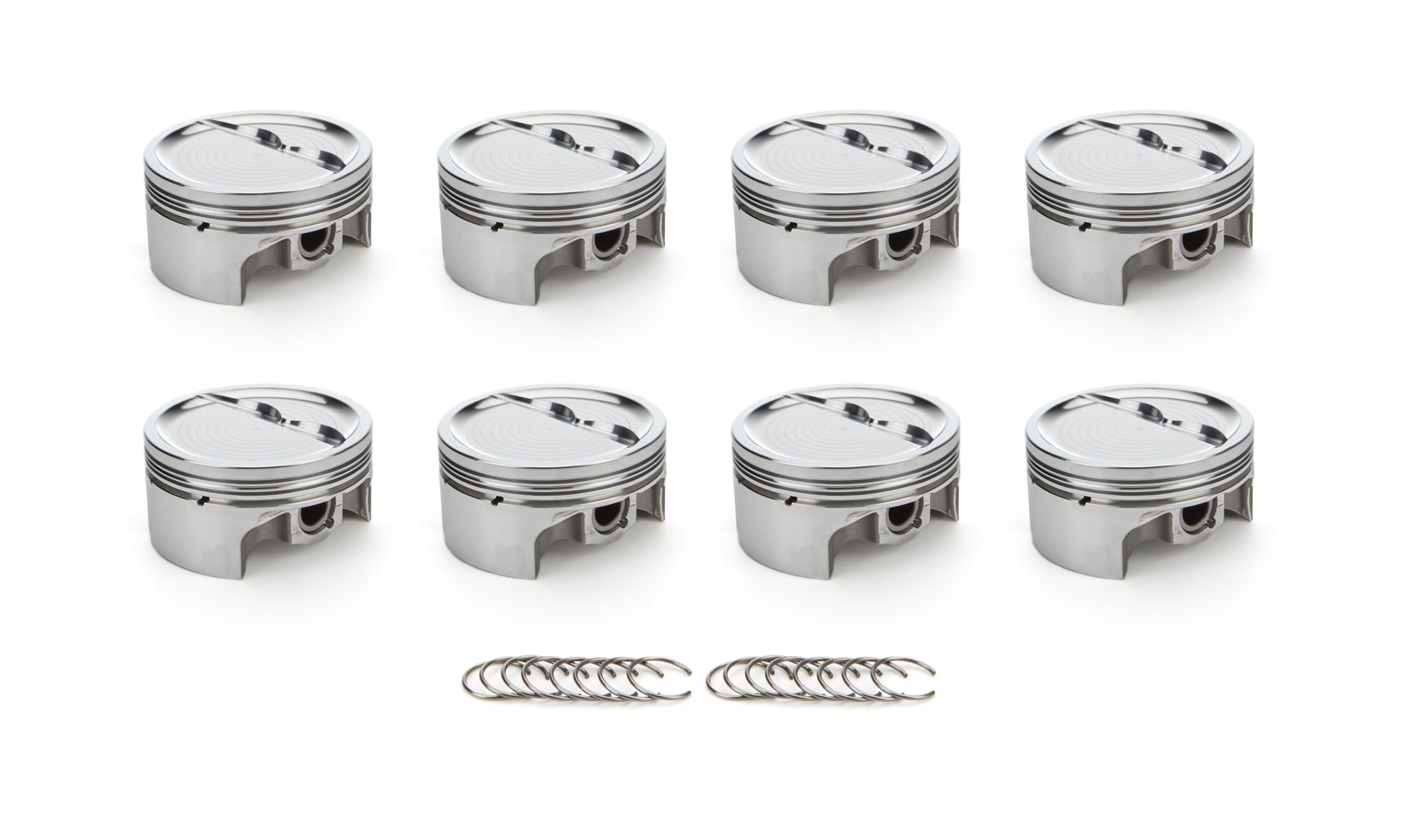 RaceTec AutoTec Forged Dished Piston - 4.155 in Bore - Small Block Chevy (Set of 8) 1000201