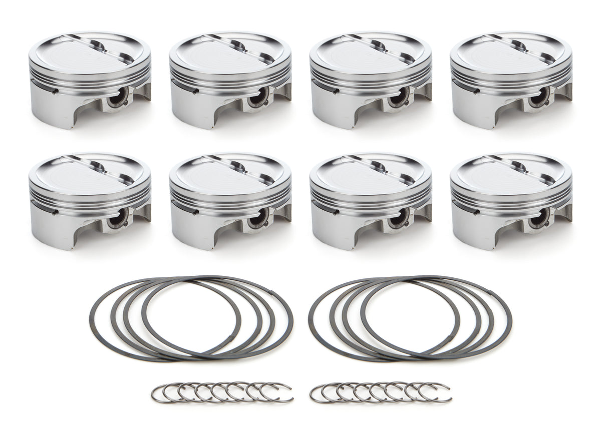 RaceTec AutoTec Forged Dished Piston - 4.155 in Bore - Small Block Chevy (Set of 8) 1000209