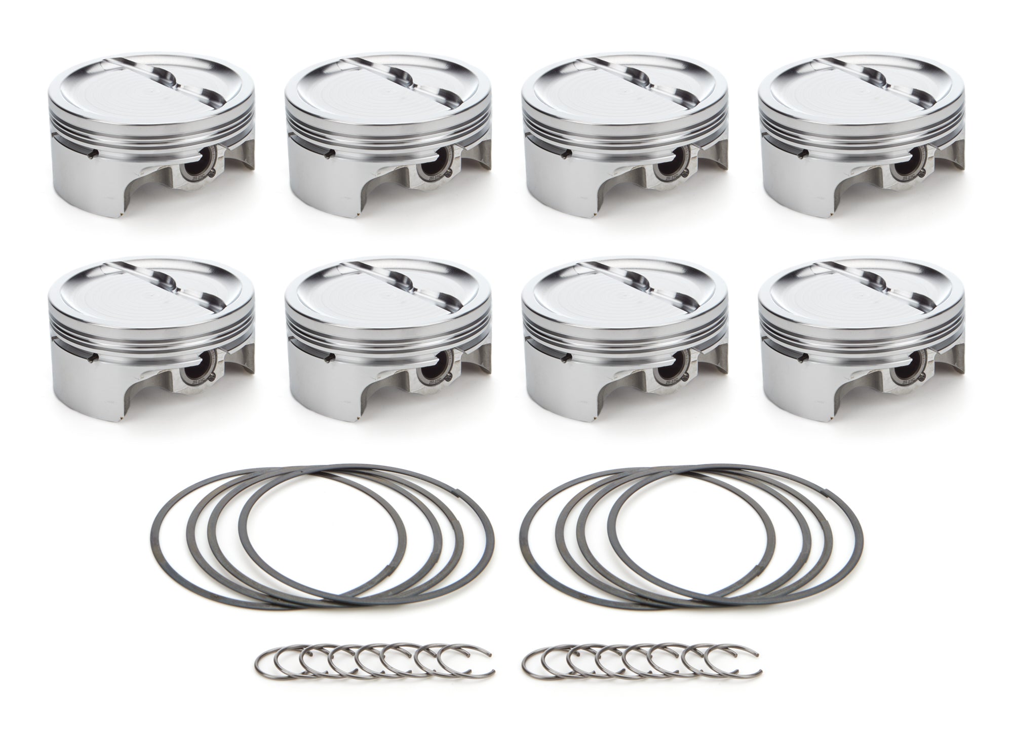 RaceTec AutoTec Forged Dished Piston - 4.155 in Bore - Small Block Chevy (Set of 8) 1000209