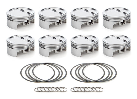 RaceTec AutoTec Forged Dished Piston - 4.155 in Bore - Small Block Chevy (Set of 8) 1000209