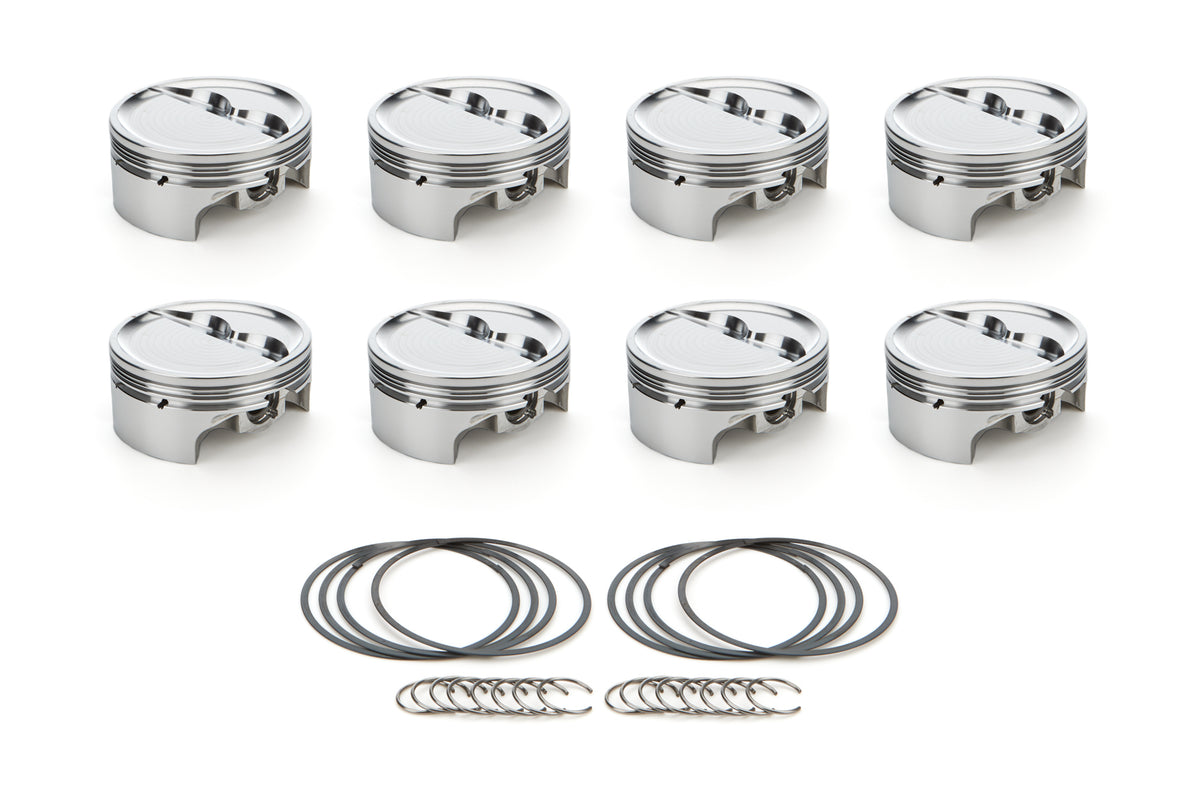 RaceTec AutoTec Forged Dished Piston - 4.155 in Bore - Small Block Chevy (Set of 8) 1000216