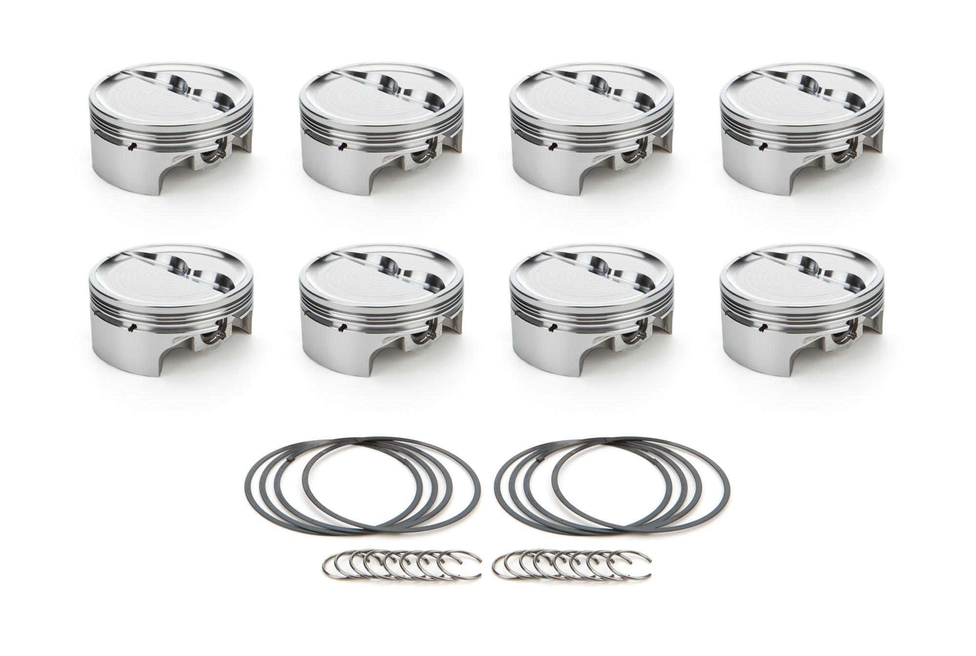 RaceTec AutoTec Forged Dished Piston - 4.155 in Bore - Small Block Chevy (Set of 8) 1000216
