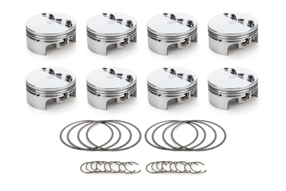 RaceTec AutoTec Forged Flat Top Piston - 4.125 in Bore - Small Block Ford (Set of 8)