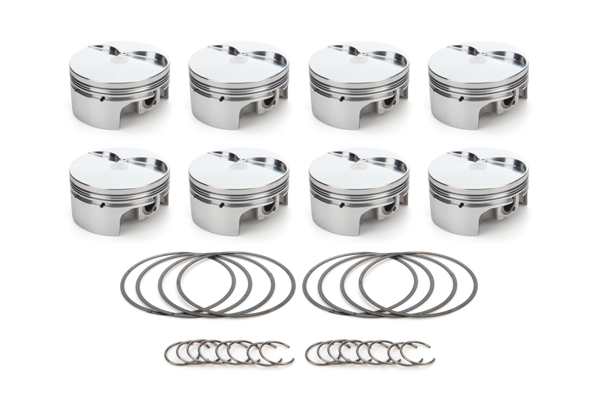 RaceTec AutoTec Twisted Wedge Forged Flat Top Piston - 4.030 in Bore - Small Block Ford - (Set of 8)