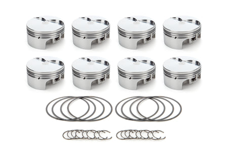 RaceTec AutoTec Twisted Wedge Forged Flat Top Piston - 4.030 in Bore - Small Block Ford - (Set of 8)