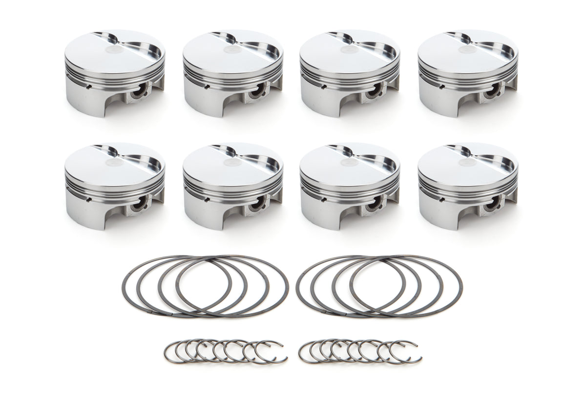 RaceTec AutoTec Twisted Wedge Forged Flat Top Piston - 4.030 in Bore - Small Block Ford - (Set of 8)