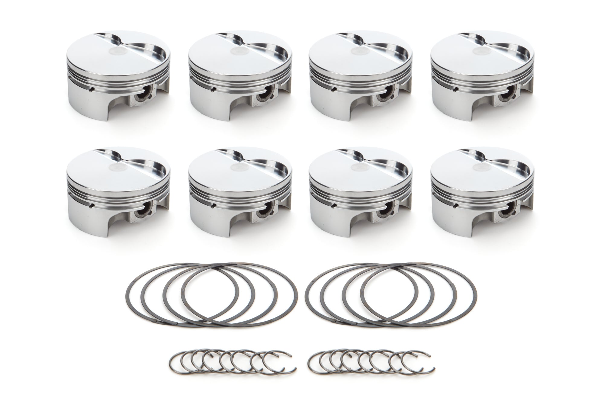 RaceTec AutoTec Twisted Wedge Forged Flat Top Piston - 4.030 in Bore - Small Block Ford - (Set of 8)