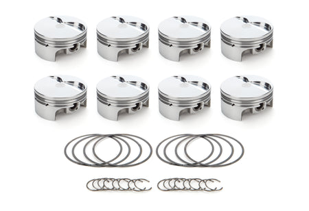 RaceTec AutoTec Twisted Wedge Forged Flat Top Piston - 4.030 in Bore - Small Block Ford - (Set of 8)