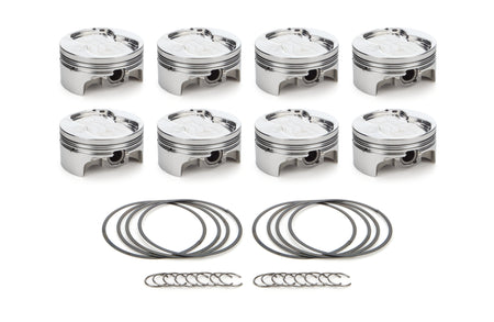 RaceTec AutoTec Twisted Wedge Forged Dished Piston - 4.030 in Bore - Small Block Ford - (Set of 8) 1000410