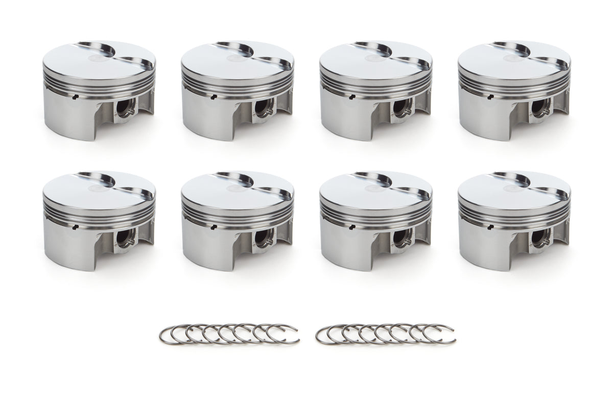 RaceTec AutoTec Forged Flat Top Piston - 3.908 in Bore - GM LS-Series (Set of 8)