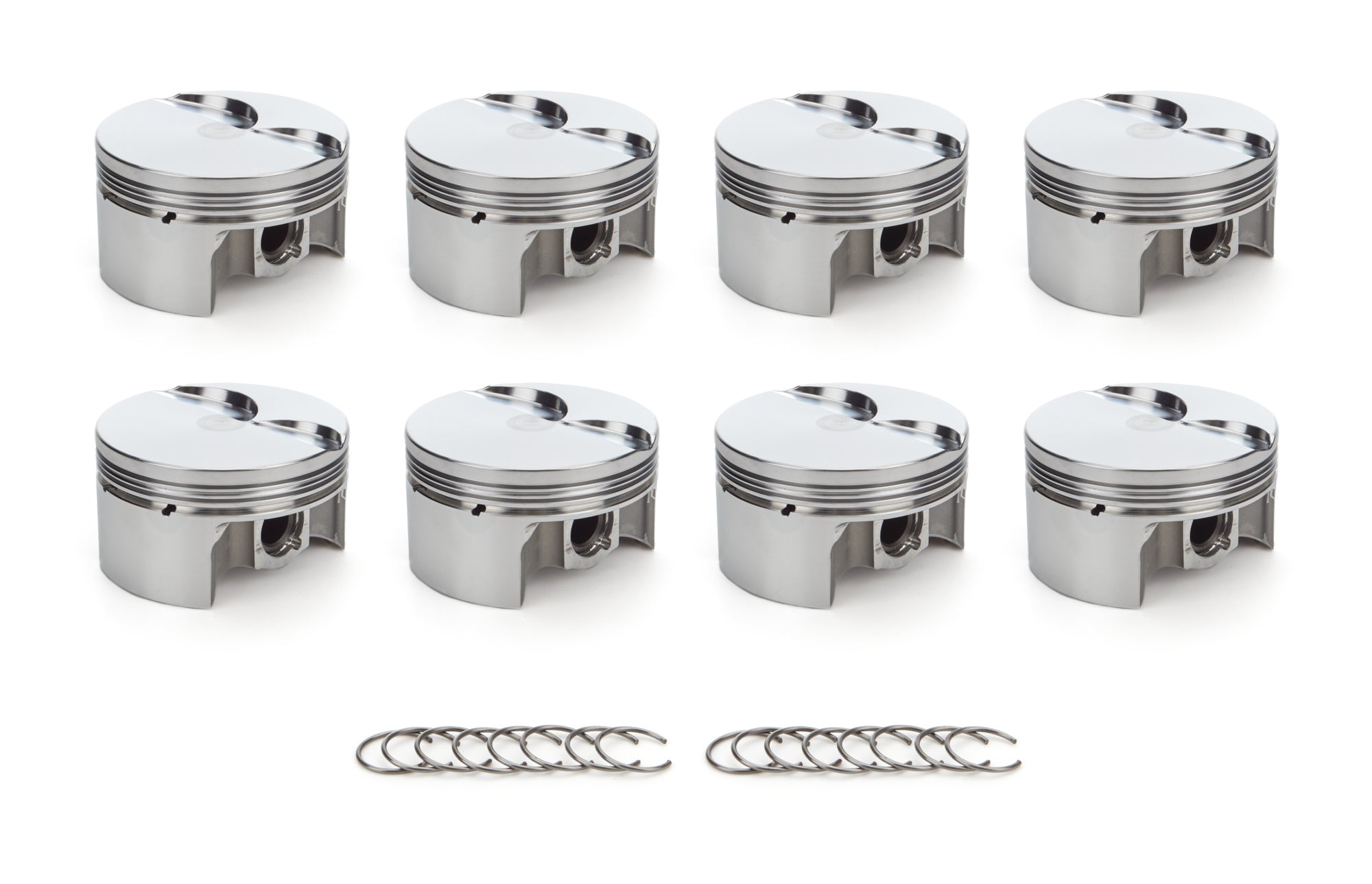 RaceTec AutoTec Forged Flat Top Piston - 3.908 in Bore - GM LS-Series (Set of 8)