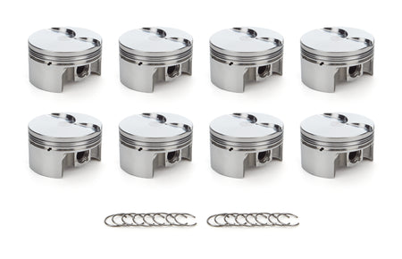 RaceTec AutoTec Forged Flat Top Piston - 3.908 in Bore - GM LS-Series (Set of 8)