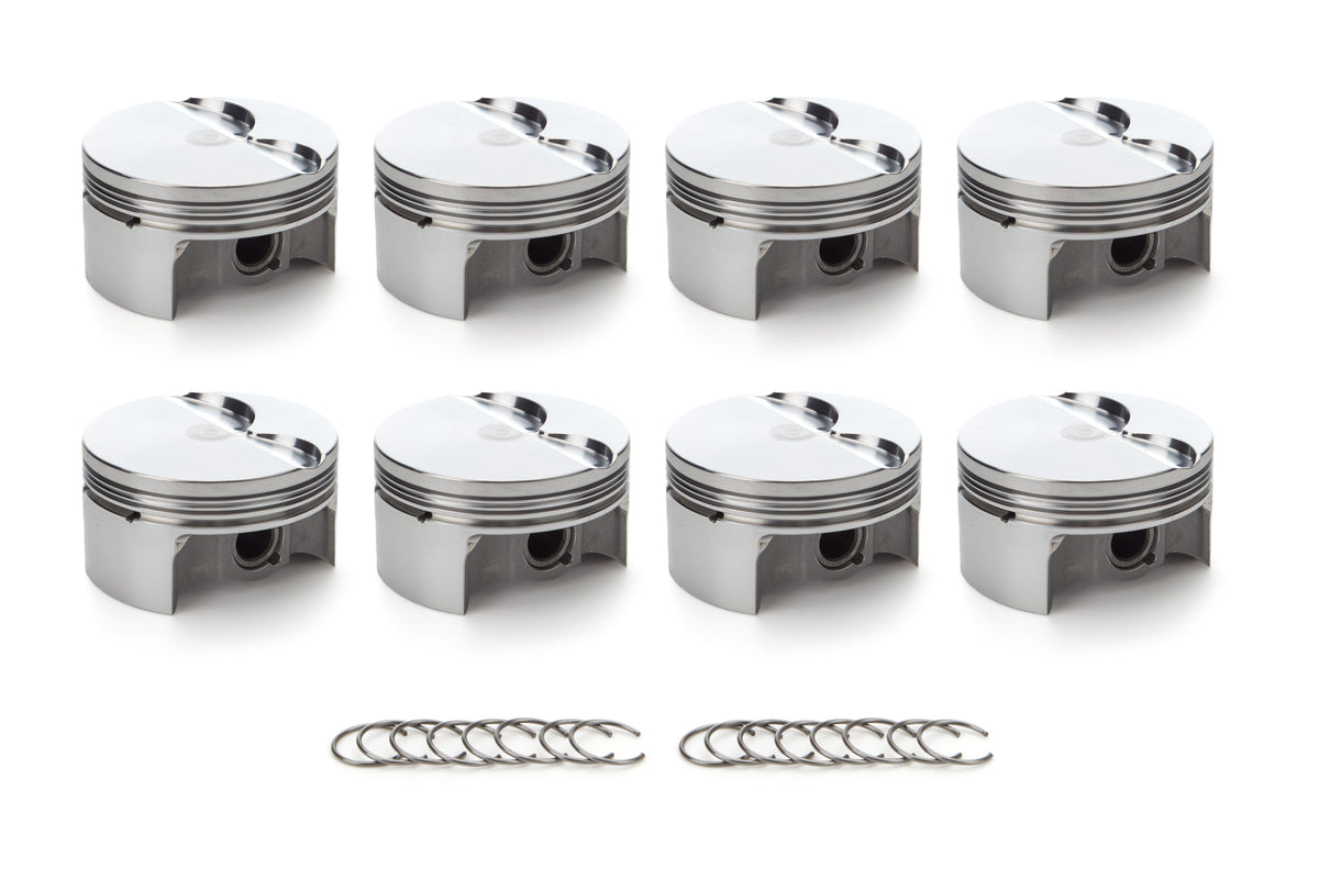 RaceTec AutoTec Forged Flat Top Piston - 3.908 in Bore - GM LS-Series (Set of 8)