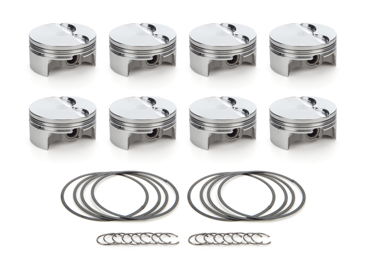 RaceTec AutoTec Forged Flat Top Piston - 4.005 in Bore - GM LS-Series (Set of 8)