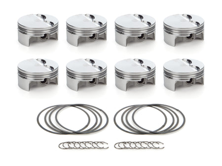 RaceTec AutoTec Forged Flat Top Piston - 4.005 in Bore - GM LS-Series (Set of 8)