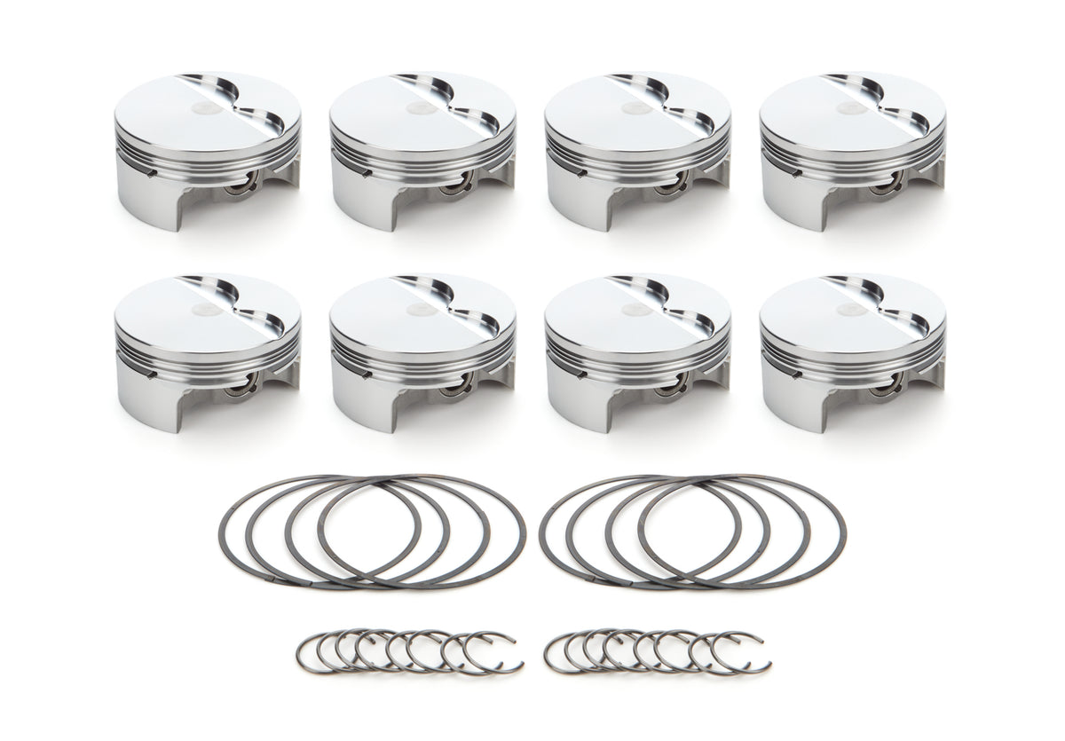 RaceTec AutoTec Forged Flat Top Piston - 4.125 in Bore - GM LS-Series (Set of 8)