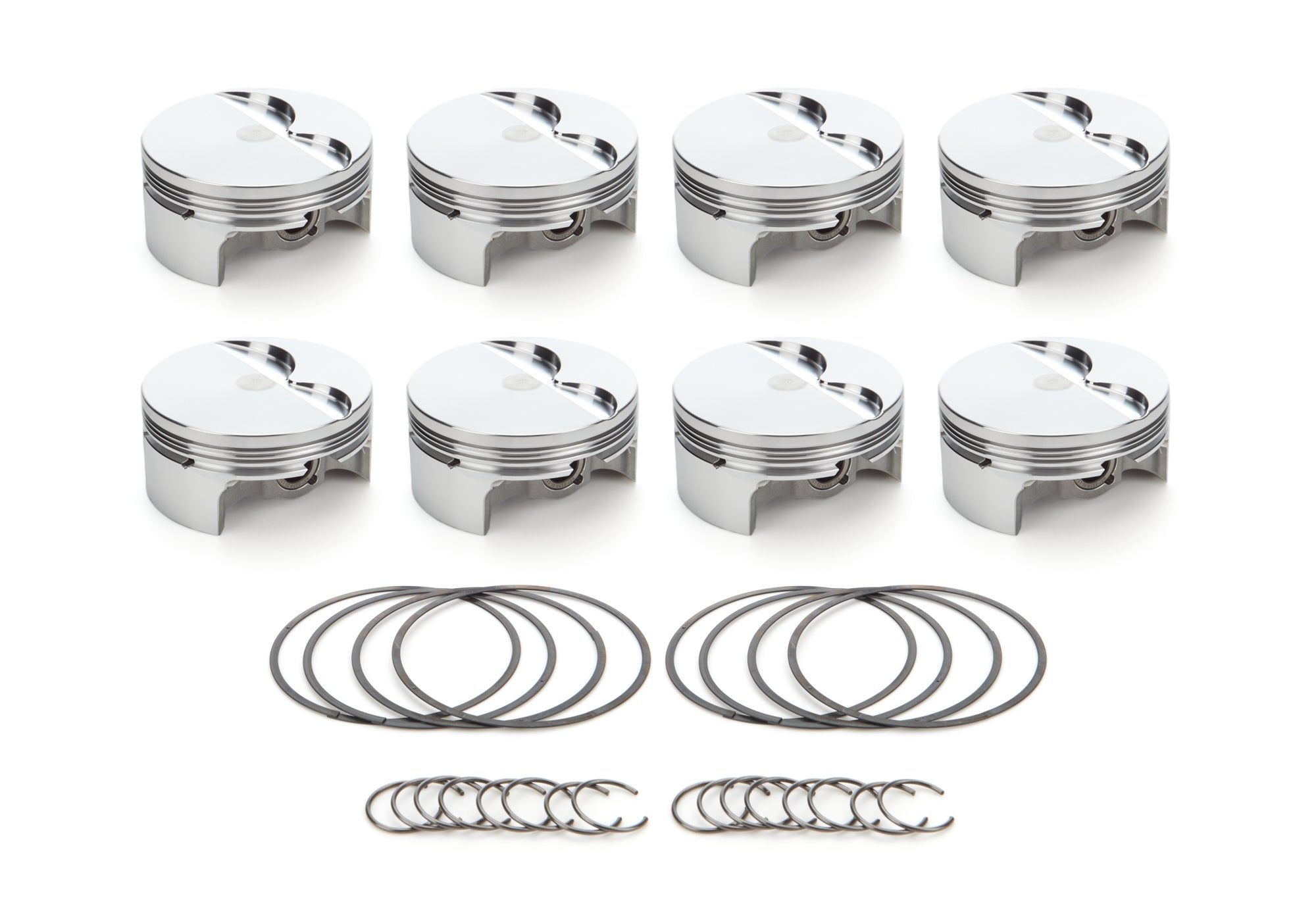 RaceTec AutoTec Forged Flat Top Piston - 4.125 in Bore - GM LS-Series (Set of 8)