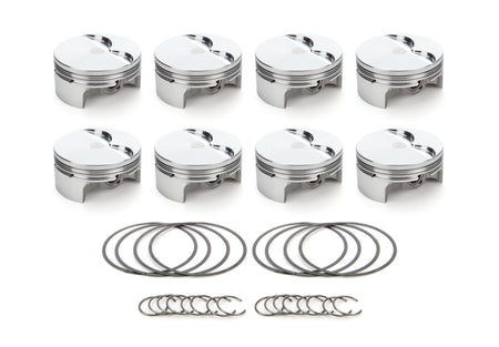 RaceTec AutoTec Forged Flat Top Piston - 4.125 in Bore - GM LS-Series (Set of 8)