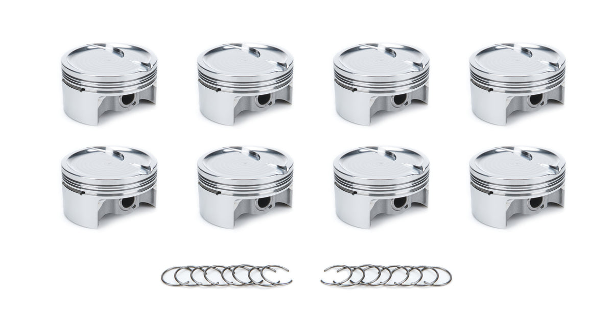 RaceTec AutoTec Forged Dished Piston - 4.010 in Bore - GM LS-Series (Set of 8) 1000615