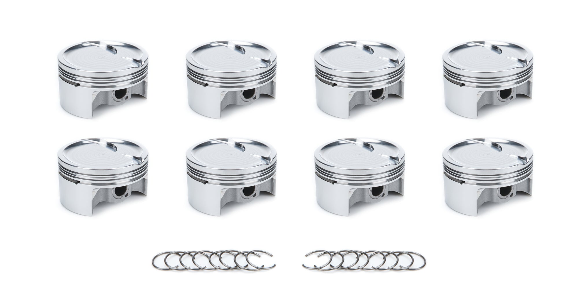 RaceTec AutoTec Forged Dished Piston - 4.010 in Bore - GM LS-Series (Set of 8) 1000615