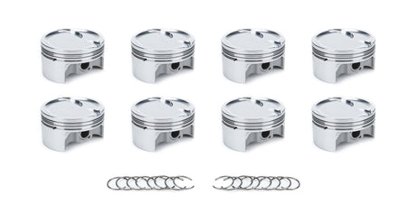 RaceTec AutoTec Forged Dished Piston - 4.010 in Bore - GM LS-Series (Set of 8) 1000615