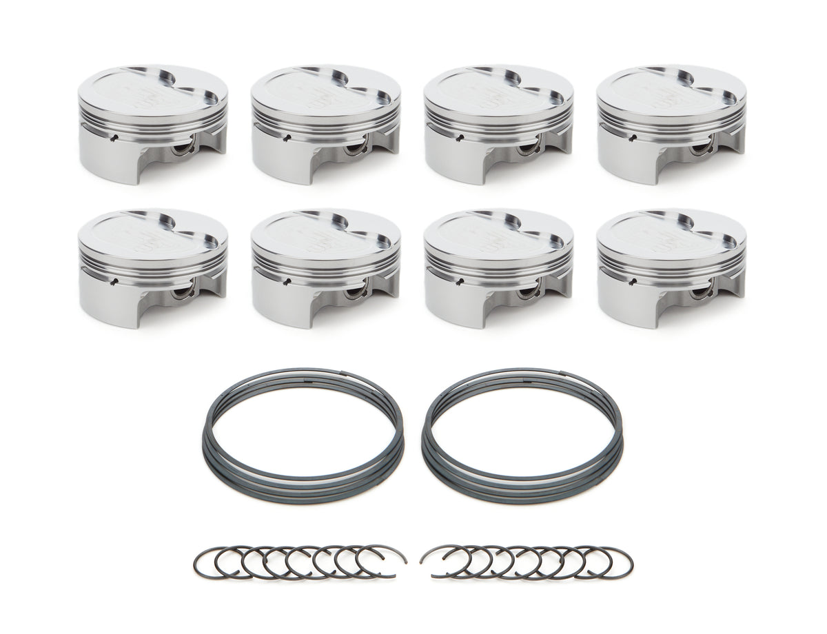 RaceTec AutoTec Forged Dished Piston - 4.125 in Bore - GM LS-Series (Set of 8) 1000623
