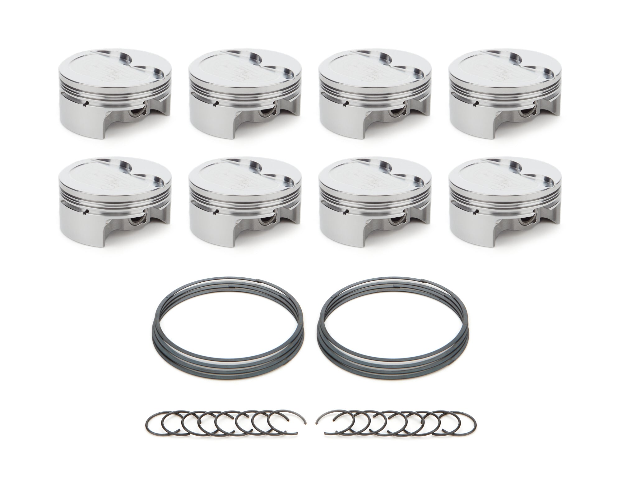 RaceTec AutoTec Forged Dished Piston - 4.125 in Bore - GM LS-Series (Set of 8) 1000623