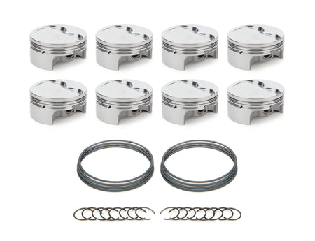 RaceTec AutoTec Forged Dished Piston - 4.125 in Bore - GM LS-Series (Set of 8) 1000623