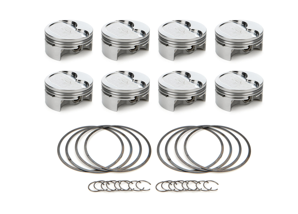 RaceTec AutoTec Forged Dished Piston - 4.010 in Bore - GM LS-Series (Set of 8) 1000627
